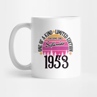 one of a kind limited edition Awesome Since September 1953 70th Birthday Mug